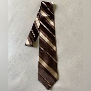 DKNY Brown Stripped Tie